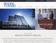 Tablet Screenshot of pendercoward.com